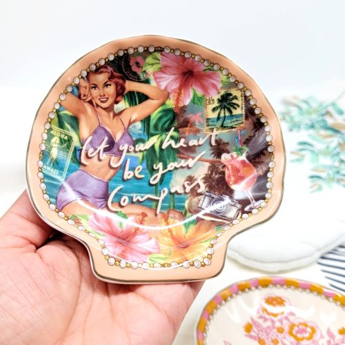 Hollywood Girl Ceramic Trinket Dish