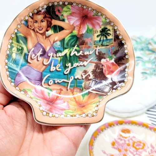 Hollywood Girl Ceramic Trinket Dish