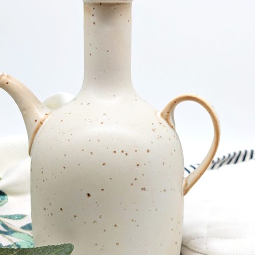Earthy Ceramic Oil Bottle