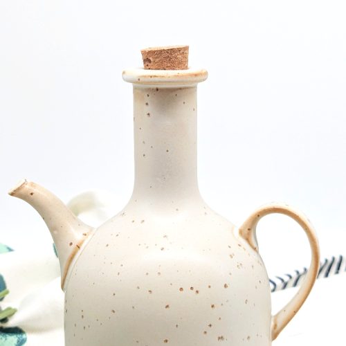 Earthy Ceramic Oil Bottle