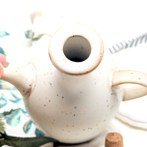 Earthy Ceramic Oil Bottle