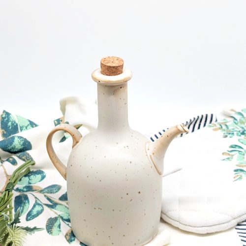 Earthy Ceramic Oil Bottle