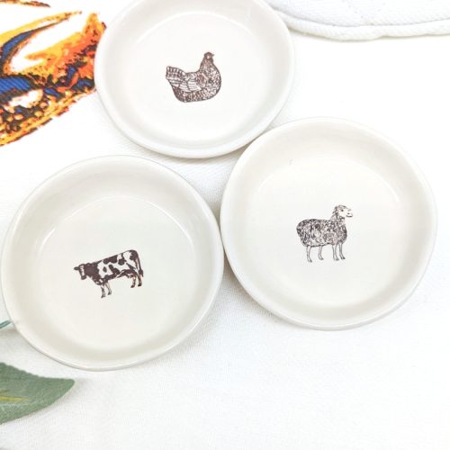 Country Cow Small Ceramic Dish