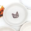 Country Chicken Ceramic Dish