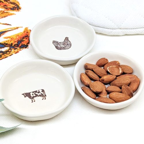 Country Cow Small Ceramic Dish