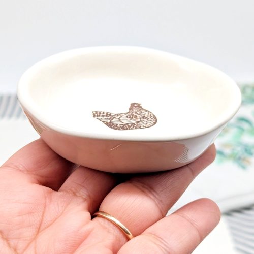 Country Chicken Ceramic Dish