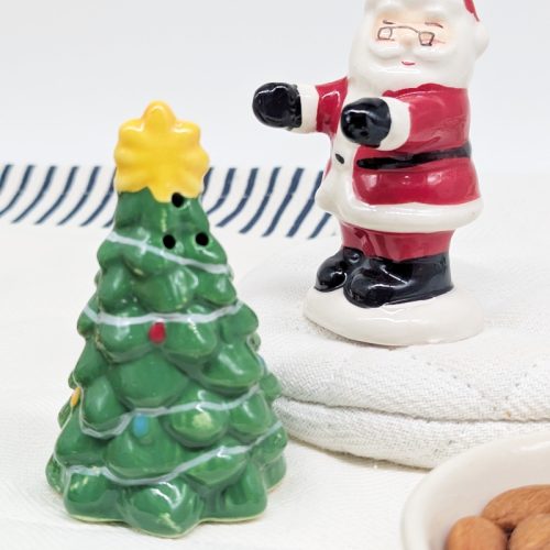 Christmas Tree Santa Salt Pepper Shaker Set