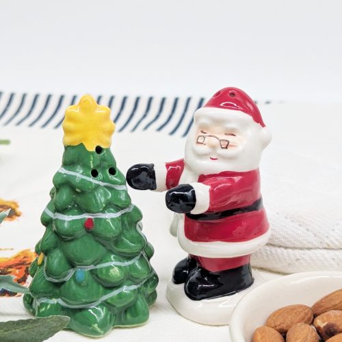 Christmas Tree Santa Salt Pepper Shaker Set
