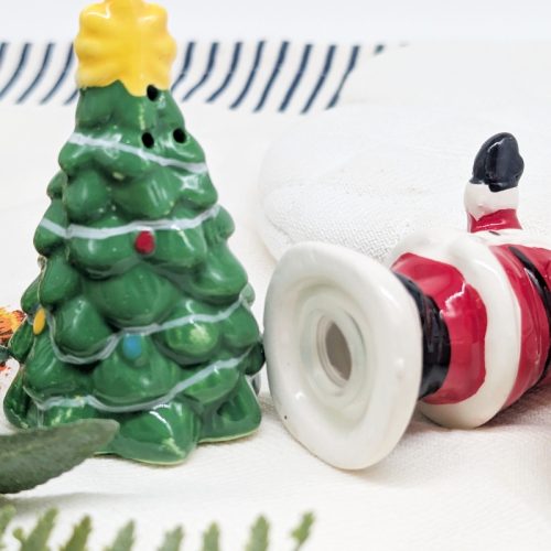 Christmas Tree Santa Salt Pepper Shaker Set