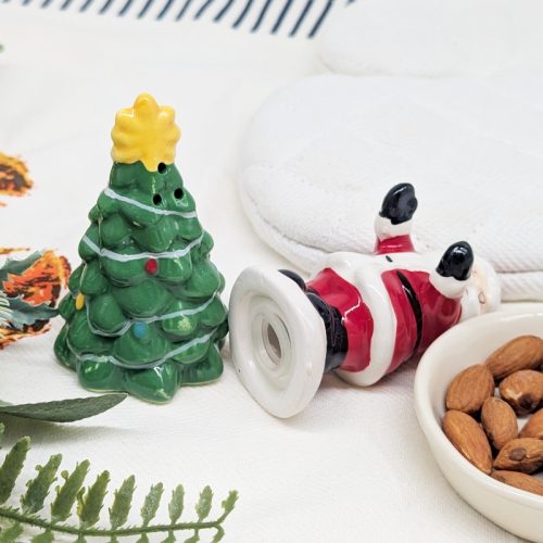 Christmas Tree Santa Salt Pepper Shaker Set