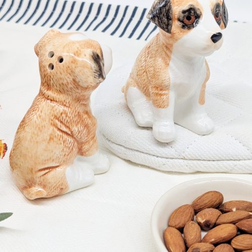 Jack Russell Terrier Dog Salt Pepper Shaker Set