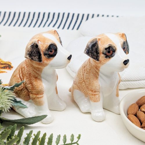 Jack Russell Terrier Dog Salt Pepper Shaker Set