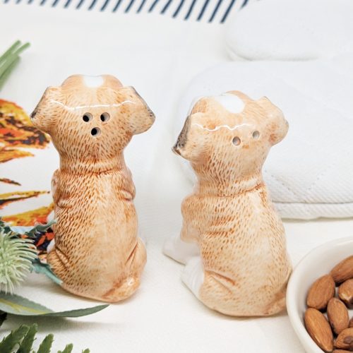Jack Russell Terrier Dog Salt Pepper Shaker Set