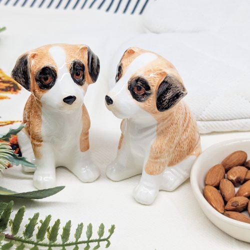 Jack Russell Terrier Dog Salt Pepper Shaker Set
