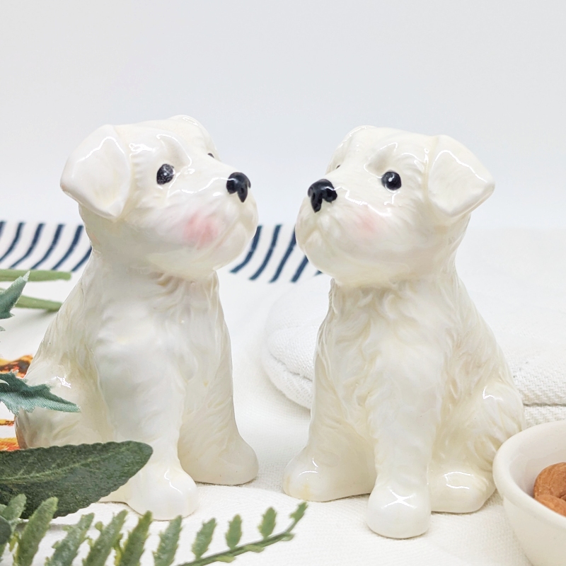 PXL_20251105_030430326 West Highland White Terrier Dog Salt Pepper Shaker Set