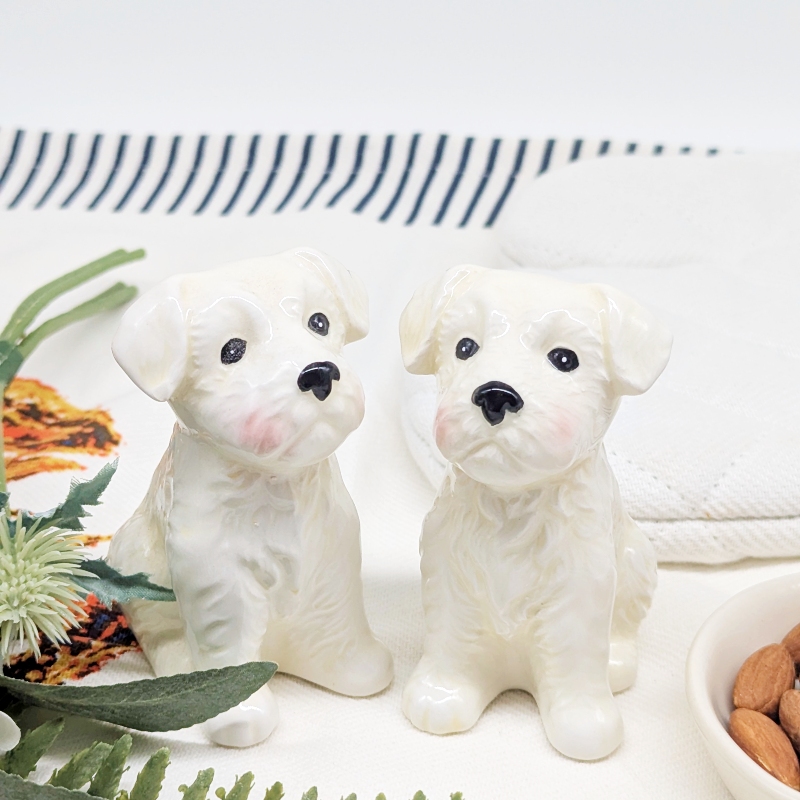 PXL_20251105_030506317 West Highland White Terrier Dog Salt Pepper Shaker Set