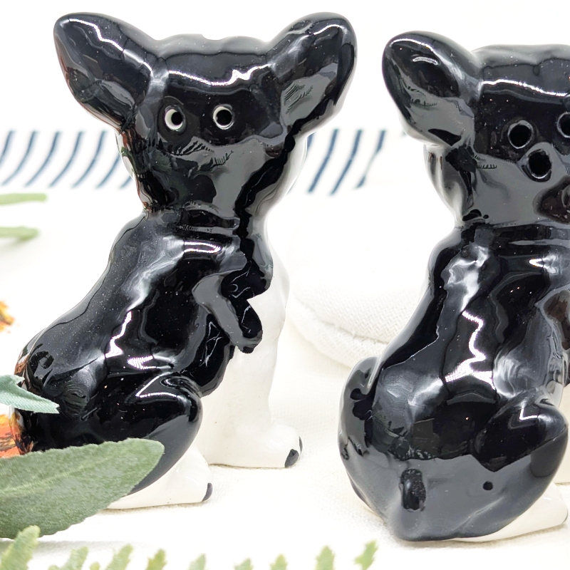 PXL_20251105_030636735 Ceramic French Bulldog Salt Pepper Shaker Set