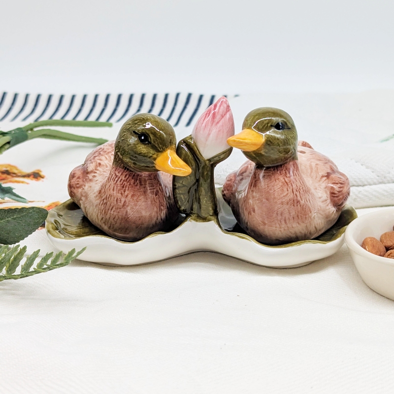 PXL_20251105_031157136 Duck Salt Pepper Shaker Set