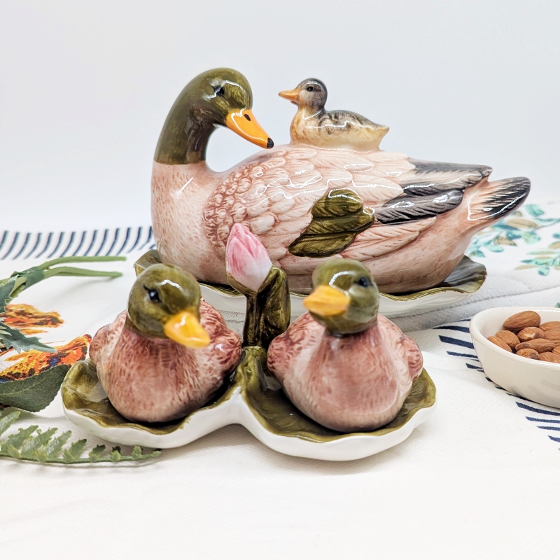 PXL_20251105_031501307 Duck Salt Pepper Shaker Set