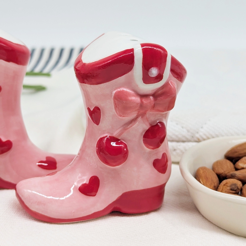 PXL_20251105_031830548 Fruity Boot Salt Pepper Shaker Set