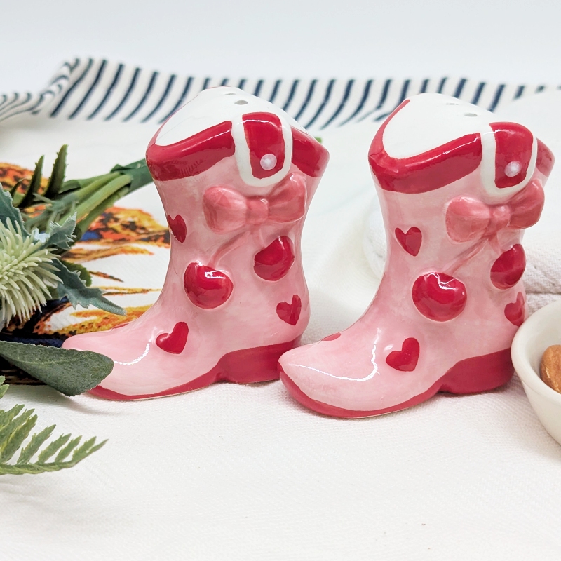 PXL_20251105_031902048 Fruity Boot Salt Pepper Shaker Set