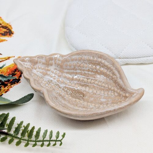 ceramic shell dish, shell trinket dish, coastal decor dish, jewelry dish, ring holder dish, milky white decor, beach home decor, vanity trinket tray, ocean inspired decor, small keepsake dish, ceramic jewelry tray, neutral home decor, gift for her