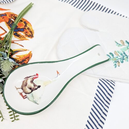 Farm Animals Ceramic Spoon Rest