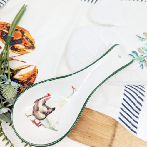 Farm Animals Ceramic Spoon Rest