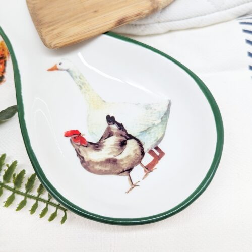 Farm Animals Ceramic Spoon Rest