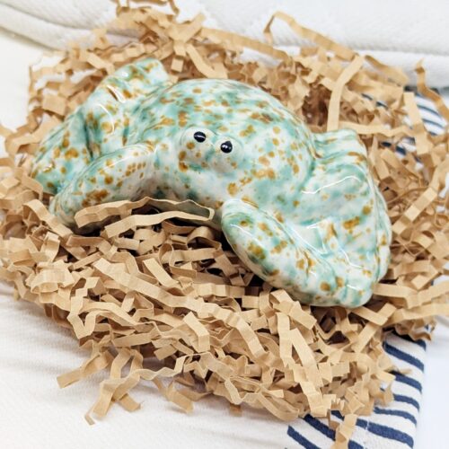 Green Ceramic Crab Ornament