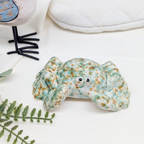 Green Ceramic Crab Ornament