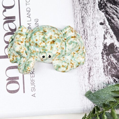 Green Ceramic Crab Ornament