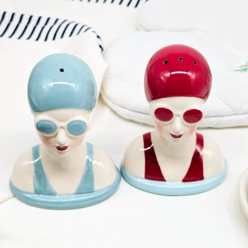 Swimming Ladies Salt Pepper Shaker Set