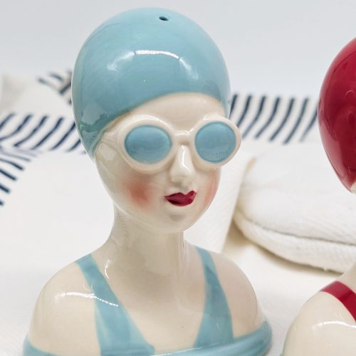 Swimming Ladies Salt Pepper Shaker Set