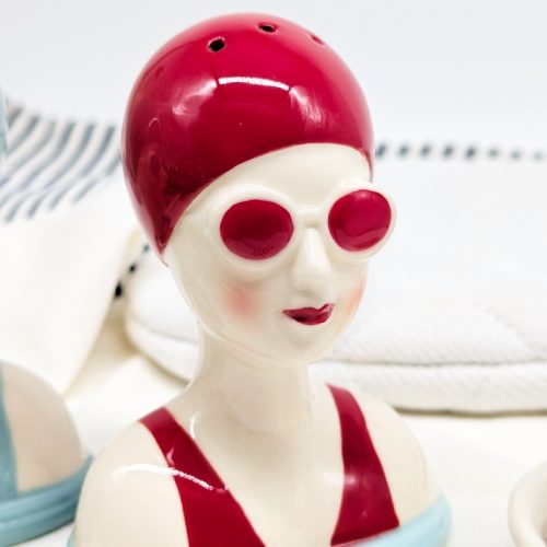 Swimming Ladies Salt Pepper Shaker Set
