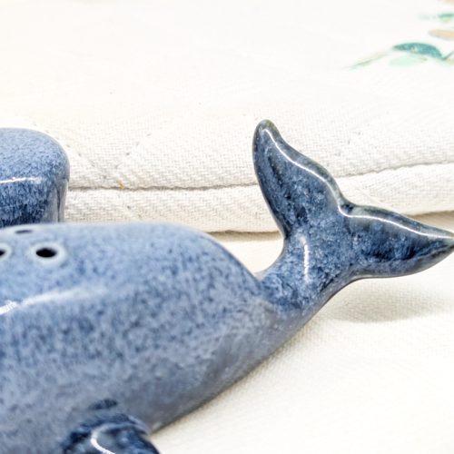 Swimming Whale Salt Pepper Shaker Set