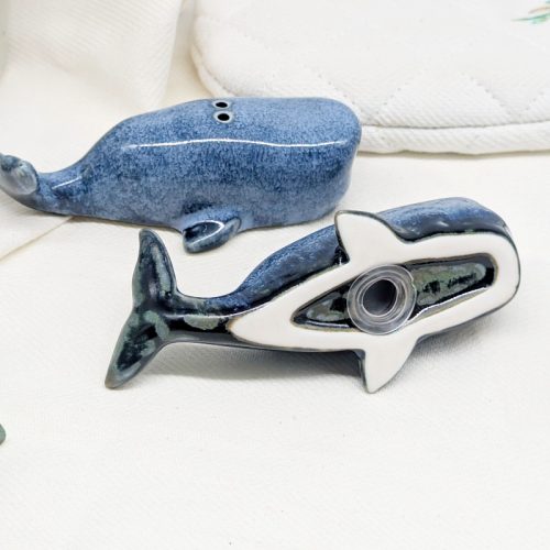Swimming Whale Salt Pepper Shaker Set