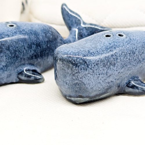 Swimming Whale Salt Pepper Shaker Set