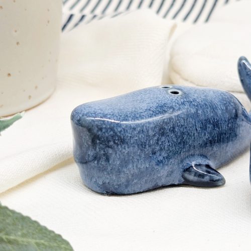 Swimming Whale Salt Pepper Shaker Set