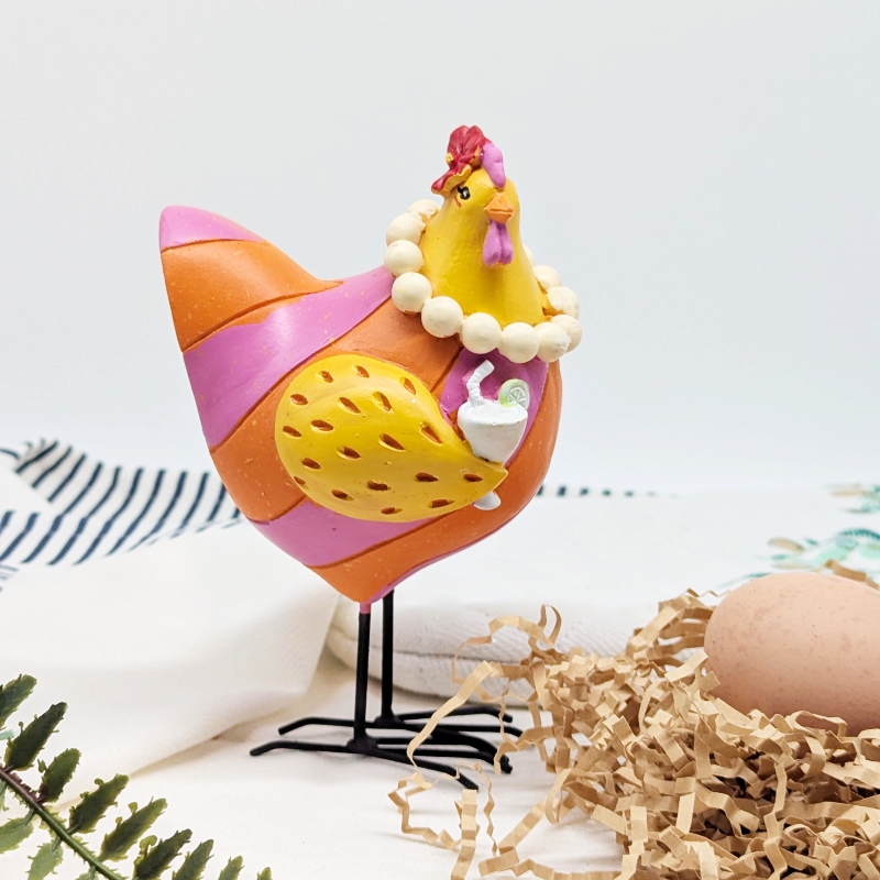 PXL_20251106_000954830 Pearly Party Chicken Figurine