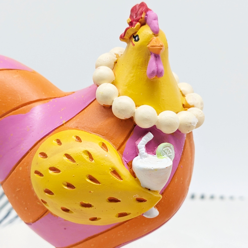 PXL_20251106_001002580 Pearly Party Chicken Figurine