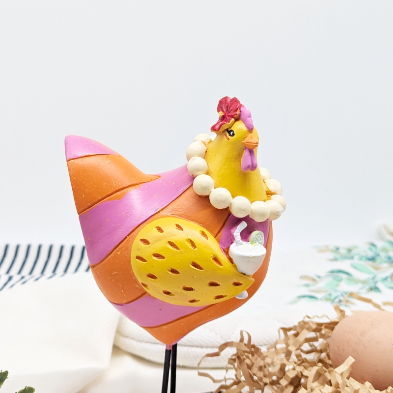PXL_20251106_001049678 Pearly Party Chicken Figurine