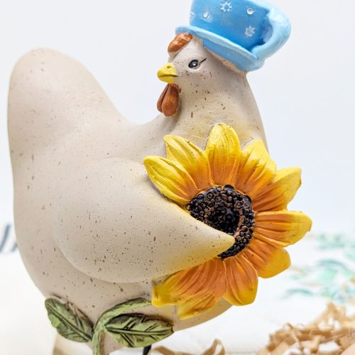 Cup of Sunshine Chicken Figurine