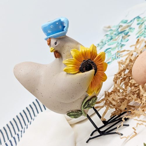 Cup of Sunshine Chicken Figurine
