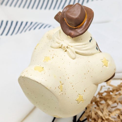 Musical Cowboy Chicken Figurine