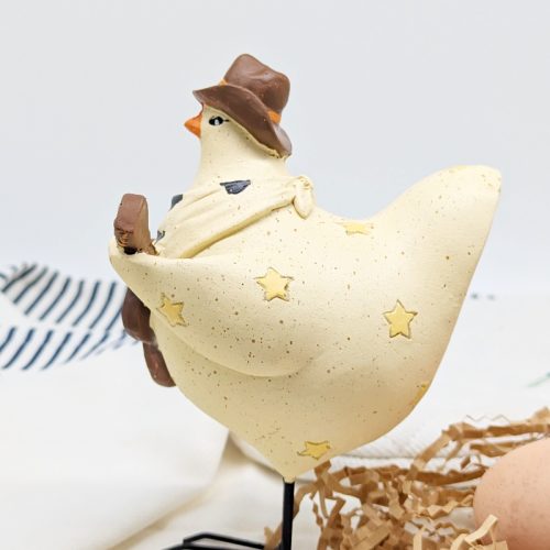 Musical Cowboy Chicken Figurine