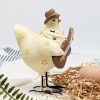 Musical Cowboy Chicken Figurine
