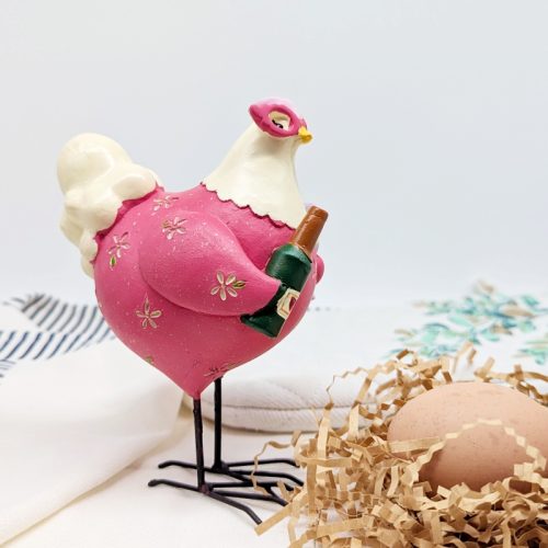 Party Girl Chicken Figurine