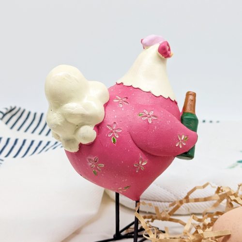 Party Girl Chicken Figurine