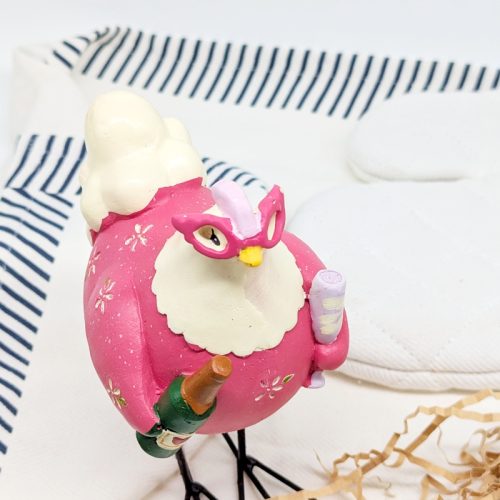 Party Girl Chicken Figurine